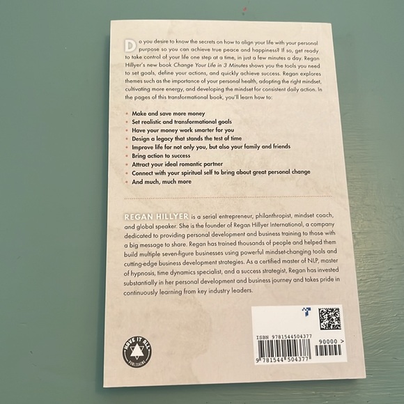 Book-change your life in 3 minutes by Regan Hillyer - Picture 2 of 3